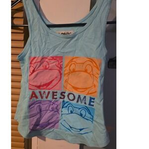Kids Turquoise Teenage Mutant Ninja Turtles Tank Top